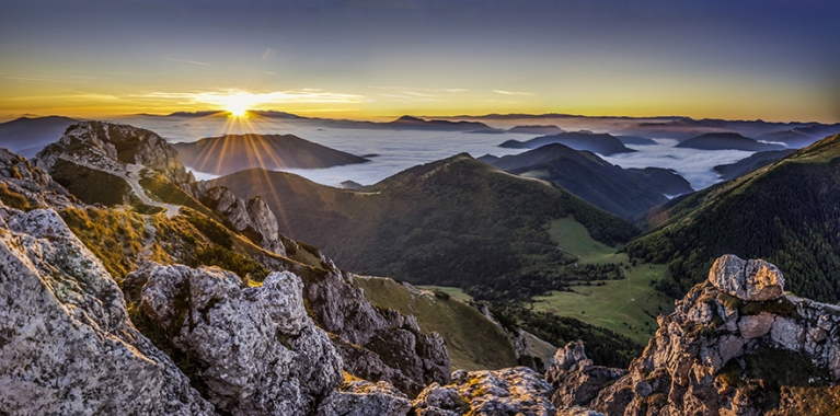 View from Velky Rozsutec, Slovakia